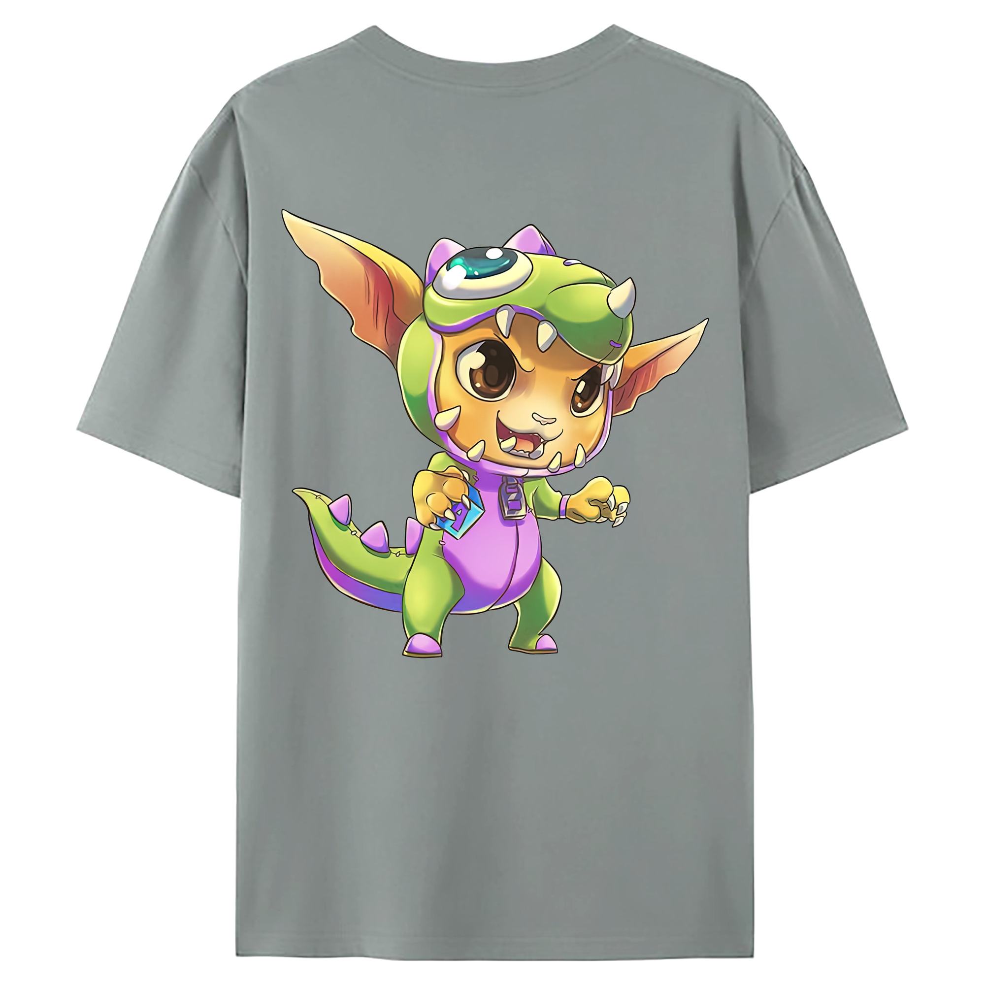 （画像用） リーグ・オブ・レジェンド League of Legends LOL 綿100％ メンズ半袖Tシャツ（バックプリント） 通気性